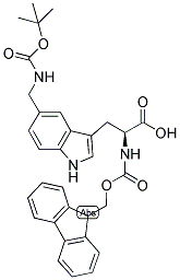 FMOC-L-TRP(5-CH2NH-BOC) Struktur