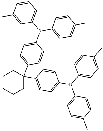 1,1-BIS(4-BIS(4-METHYLPHENYL)AMINOPHENYL)CYCLOHEXANE Struktur