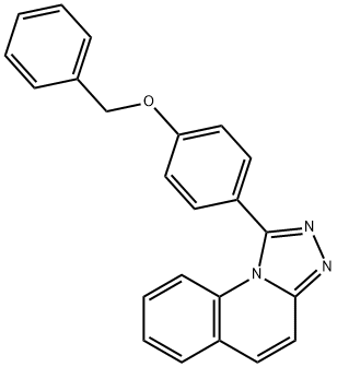 1-[4-(BENZYLOXY)PHENYL][1,2,4]TRIAZOLO[4,3-A]QUINOLINE Struktur