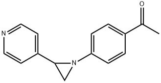 1-(4-[2-(4-PYRIDINYL)-1-AZIRANYL]PHENYL)-1-ETHANONE Struktur