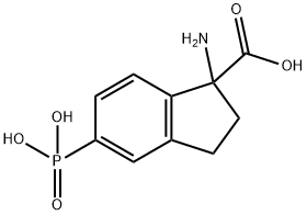 (RS)-1-AMINO-5-PHOSPHONOINDAN-1-CARBOXYLIC ACID Struktur