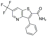 3-PHENYL-6-(TRIFLUOROMETHYL)THIENO[3,2-B]PYRIDINE-2-CARBOXAMIDE Struktur