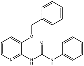 1-PHENYL-3-(3-(PHENYLMETHOXY)(2-PYRIDYL))UREA Struktur