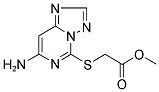 METHYL [(7-AMINO[1,2,4]TRIAZOLO[1,5-C]PYRIMIDIN-5-YL)THIO]ACETATE Struktur