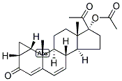 17A-HYDROXY-1A,2A-METHYLENEPREGNA-4,6-DIENE-3,20-DIONE-17-ACETATE Struktur