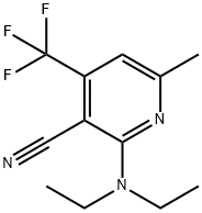 2-(DIETHYLAMINO)-6-METHYL-4-(TRIFLUOROMETHYL)NICOTINONITRILE Struktur