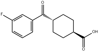 TRANS-4-(3-FLUOROBENZOYL)CYCLOHEXANE-1-CARBOXYLIC ACID price.