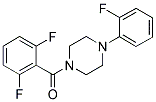 2,6-DIFLUOROPHENYL 4-(2-FLUOROPHENYL)PIPERAZINYL KETONE Struktur