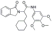 3-CYCLOHEXYL-2-(1-OXO-1,3-DIHYDRO-2H-ISOINDOL-2-YL)-N-(3,4,5-TRIMETHOXYPHENYL)PROPANAMIDE Struktur