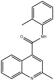 2-METHYL-N-(2-METHYLPHENYL)QUINOLINE-4-CARBOXAMIDE Struktur