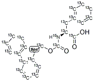 FMOC-PHE-OH [U-13C-15N] Struktur