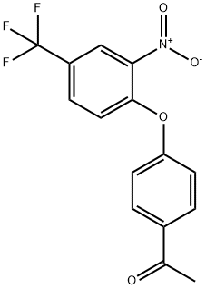 1-(4-(2-NITRO-4-(TRIFLUOROMETHYL)PHENOXY)PHENYL)ETHAN-1-ONE Struktur