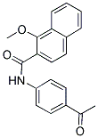 N-(4-ACETYLPHENYL)-1-METHOXY-2-NAPHTHAMIDE Struktur