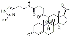 PROGESTERONE-11ALPHA-HEMISUCCINATE-(2-[125I]IODOHISTAMINE) Struktur