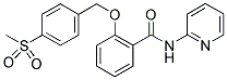 2-[4-(METHYLSULPHONYL)BENZYLOXY]-N-(PYRIDIN-2-YL)BENZAMIDE Struktur