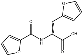 2-[(FURAN-2-CARBONYL)-AMINO]-3-FURAN-2-YL-ACRYLIC ACID Struktur