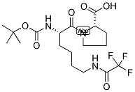 BOC-LYS(TFA)-PRO-OH Struktur