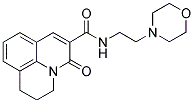 2,3-DIHYDRO-N-(2-MORPHOLINOETHYL)-5-OXO-(1H,5H)-BENZO[IJ]QUINOLIZINE-6-CARBOXAMIDE Struktur