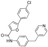 5-(4-CHLOROPHENYL)-N-[4-(PYRIDIN-4-YLMETHYL)PHENYL]-2-FURAMIDE Struktur