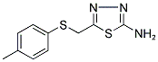 5-P-TOLYLSULFANYLMETHYL-[1,3,4]THIADIAZOL-2-YLAMINE Struktur