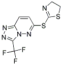 6-(4,5-DIHYDRO-1,3-THIAZOL-2-YLTHIO)-3-(TRIFLUOROMETHYL)[1,2,4]TRIAZOLO[4,3-B]PYRIDAZINE Struktur