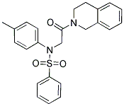 N-(2-(3,4-DIHYDROISOQUINOLIN-2(1H)-YL)-2-OXOETHYL)-N-P-TOLYLBENZENESULFONAMIDE Struktur