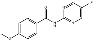 N-(5-BROMO-2-PYRIMIDINYL)-4-METHOXYBENZENECARBOXAMIDE Struktur