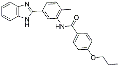 N-(5-(1H-BENZO[D]IMIDAZOL-2-YL)-2-METHYLPHENYL)-4-PROPOXYBENZAMIDE Struktur