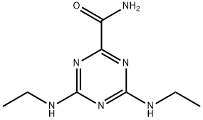 4,6-BIS(ETHYLAMINO)-1,3,5-TRIAZINE-2-CARBOXAMIDE Struktur