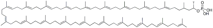 DOLICHOL MONOPHOSPHATE, [1-3H] Struktur