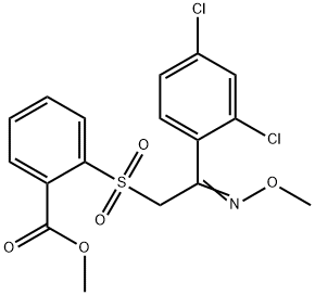 METHYL 2-([2-(2,4-DICHLOROPHENYL)-2-(METHOXYIMINO)ETHYL]SULFONYL)BENZENECARBOXYLATE Struktur