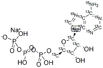 ADENOSINE-13C10,15N5 5'-TRIPHOSPHATE SODIUM SALT Struktur