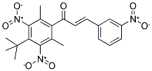 1-[4-(TERT-BUTYL)-2,6-DIMETHYL-3,5-DINITROPHENYL]-3-(3-NITROPHENYL)PROP-2-EN-1-ONE Struktur