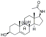 5-ANDROSTEN-17-BETA-ACETAMIDO-3-BETA-OL Struktur