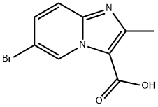 6-BROMO-2-METHYLIMIDAZO[1,2-A]PYRIDINE-3-CARBOXYLIC ACID Struktur