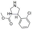 4-(2-CHLOROPHENYL)PYRROLIDINE-3-METHYLCARBOXYLATE Struktur