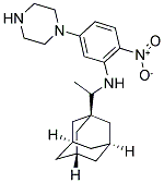 N-[1-(1-ADAMANTYL)ETHYL]-2-NITRO-5-(1-PIPERAZINYL)ANILINE Struktur