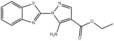 ETHYL 5-AMINO-1-(1,3-BENZOTHIAZOL-2-YL)-1H-PYRAZOLE-4-CARBOXYLATE Struktur