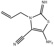 3-ALLYL-5-AMINO-2-IMINO-4-THIAZOLINE-4-CARBONITRILE Struktur