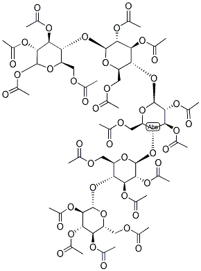 D-CELLOPENTOSE HEPTADECAACETATE Struktur