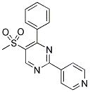 5-(METHYLSULPHONYL)-4-PHENYL-2-(PYRIDIN-4-YL)PYRIMIDINE Struktur