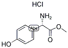 (S)-AMINO-(4-HYDROXYPHENYL)ACETIC ACID METHYL ESTER HYDROCHLORIDE Struktur