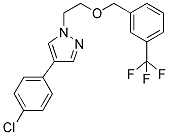 4-(4-CHLOROPHENYL)-1-[2-(3-(TRIFLUOROMETHYL)BENZYLOXY)ETHYL]-(1H)-PYRAZOLE|