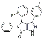 4-(2-FLUOROPHENYL)-3-(4-METHYLPHENYL)-5-PHENYL-4,5-DIHYDROPYRROLO[3,4-C]PYRAZOL-6(1H)-ONE Struktur