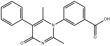 3-(2,6-DIMETHYL-4-OXO-5-PHENYLPYRIMIDIN-1(4H)-YL)BENZOIC ACID Struktur