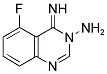 5-FLUORO-4-IMINOQUINAZOLIN-3(4H)-AMINE Struktur