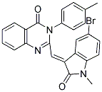 2-[(E)-(5-BROMO-1-METHYL-2-OXO-1,2-DIHYDRO-3H-INDOL-3-YLIDENE)METHYL]-3-(4-METHYLPHENYL)QUINAZOLIN-4(3H)-ONE Struktur