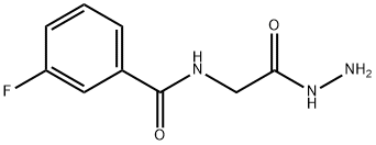 3-FLUORO-N-(2-HYDRAZINO-2-OXOETHYL)BENZAMIDE Struktur