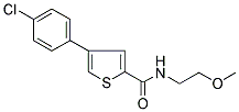 4-(4-CHLOROPHENYL)-N-(2-METHOXYETHYL)THIOPHENE-2-CARBOXAMIDE Struktur