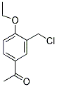 1-(3-CHLOROMETHYL-4-ETHOXY-PHENYL)-ETHANONE Struktur